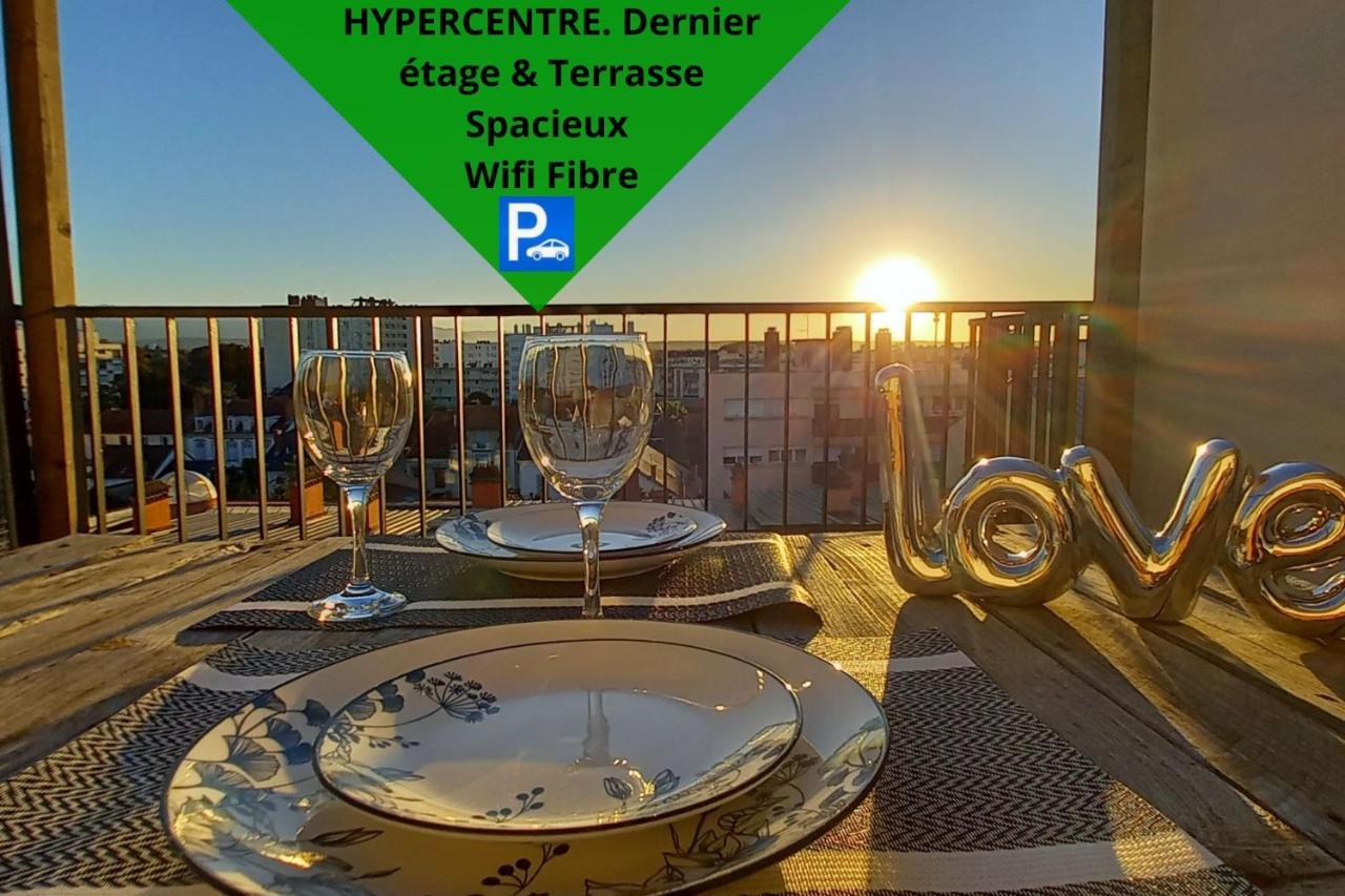 La Dolce Vita -T2 52M2- Dernier Etage- Terrasse-Parking-Wifi Fibre Leilighet Tarbes Eksteriør bilde