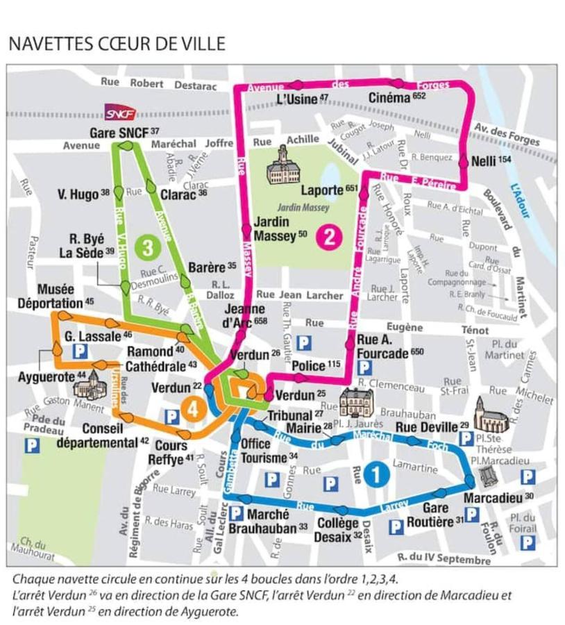 La Dolce Vita -T2 52M2- Dernier Etage- Terrasse-Parking-Wifi Fibre Leilighet Tarbes Eksteriør bilde