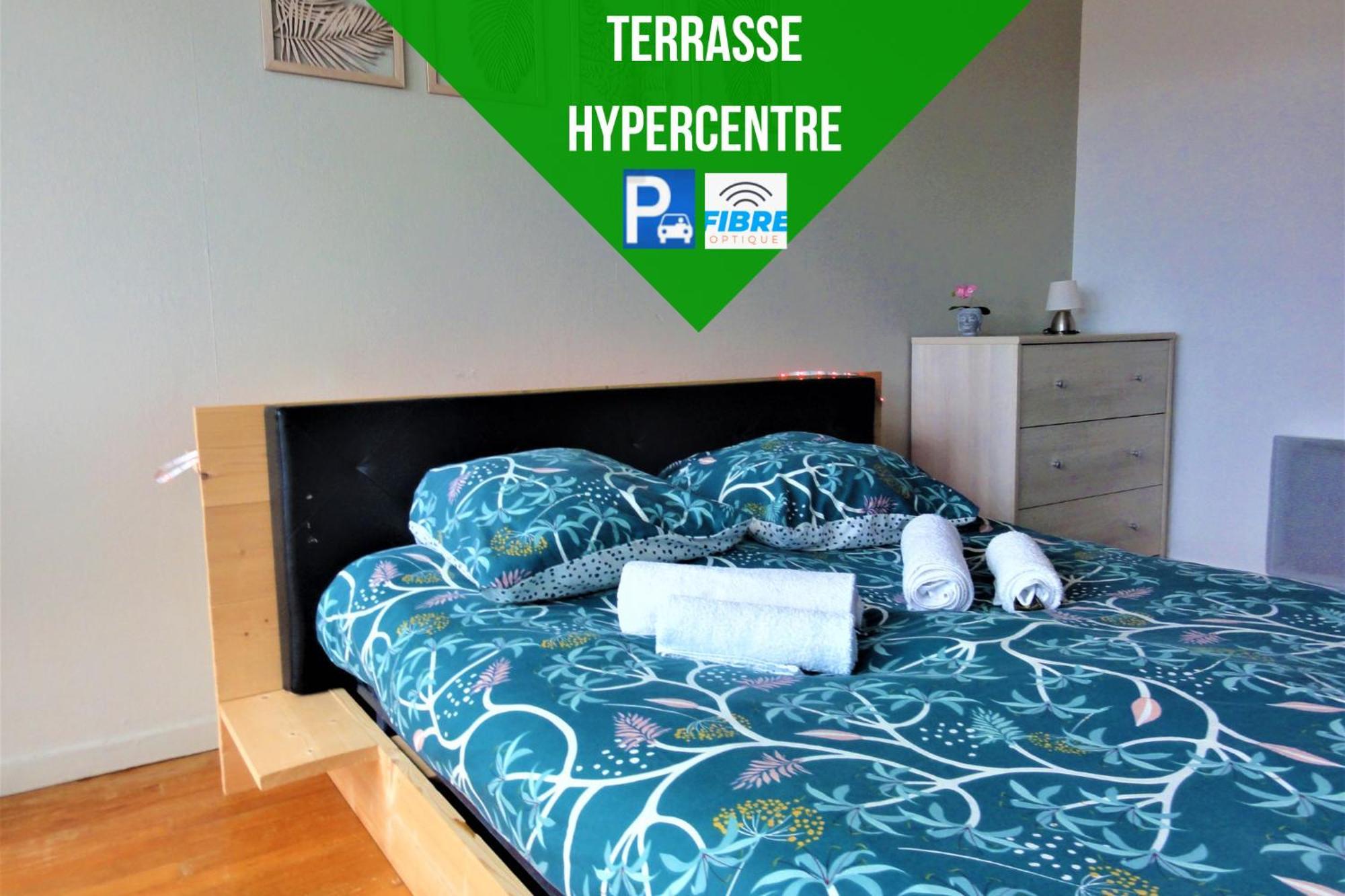 La Dolce Vita -T2 52M2- Dernier Etage- Terrasse-Parking-Wifi Fibre Leilighet Tarbes Eksteriør bilde